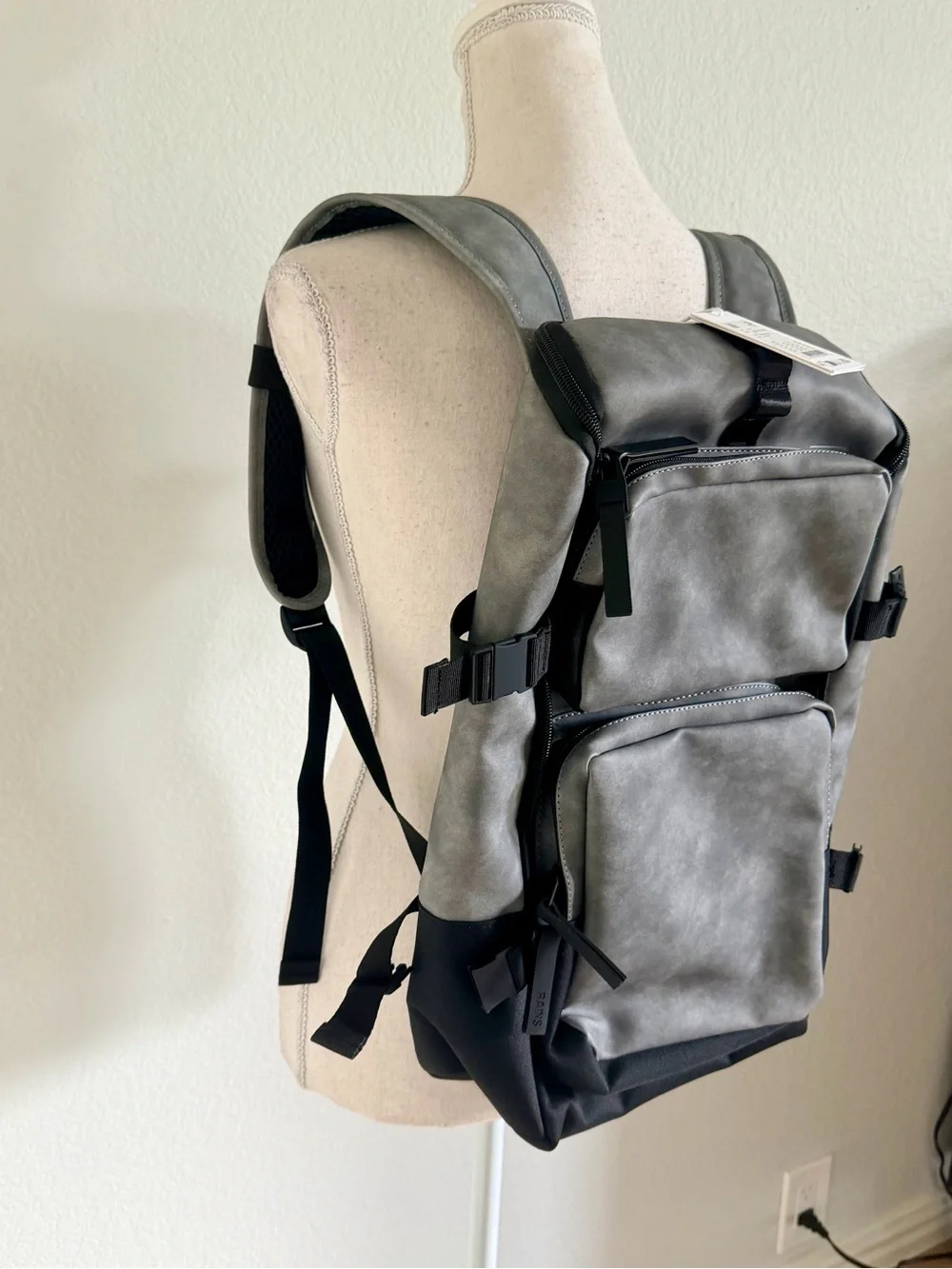 New Gray Utility Cargo Backpack Modern Everyday Carry